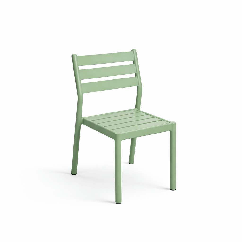 Sleek Mint Green Aluminum Patio Chair Zpseating