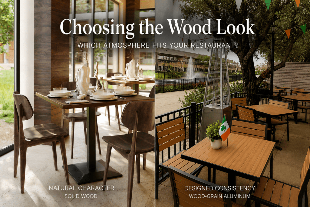 The Wood Look in Restaurant Seating
