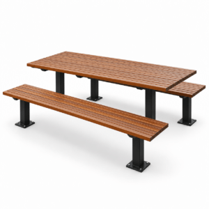 Commercial Outdoor Wooden Table Set Zpseating